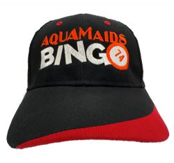 Aquamaids Bingo Red & White Logo Hat